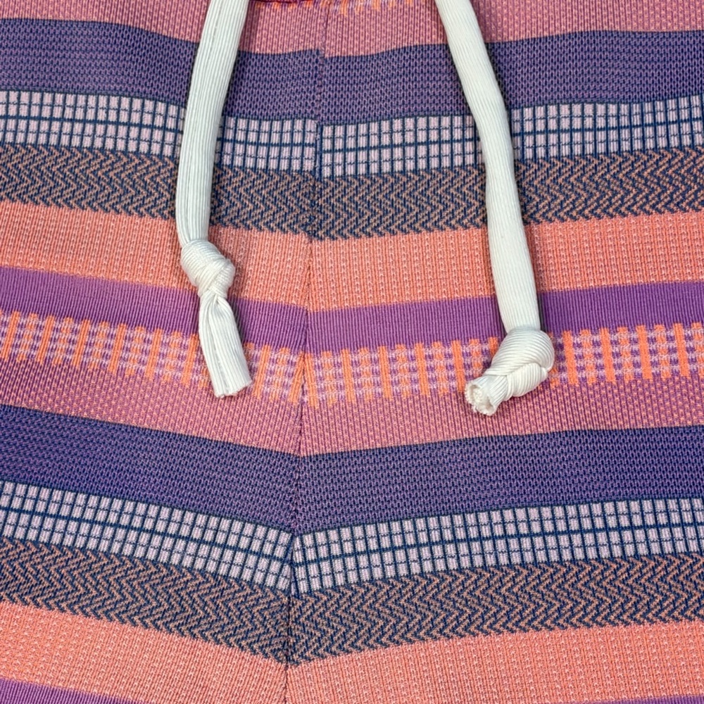 Athleta Pink Purple Striped Swim Drawstring Board Short Shorts Women Size XL - Picture 4 of 16